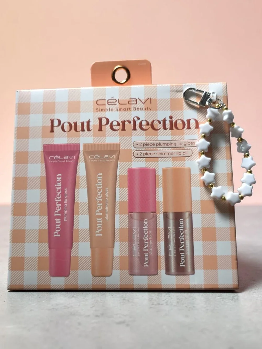 Celavi Pout Perfection Lip Kit With charm Or Beauty Creations Peachy Pout